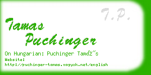 tamas puchinger business card